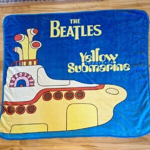 Vintage The Beatles Yellow Submarine Throw Blanket 55x49 Music Classic Rock